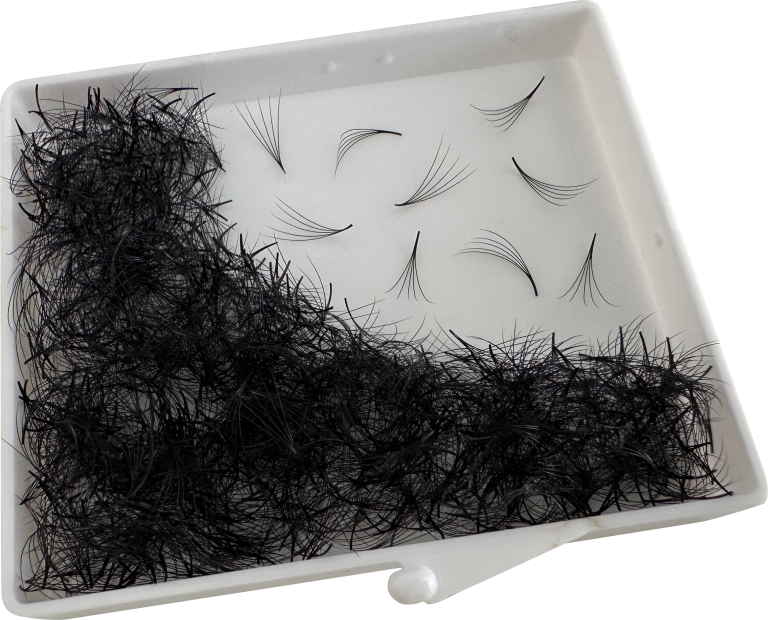 5D C / CC / D / M / L / 0.07 - PRE-MADE EYELASH EXTENSIONS (1000 pcs.) 7 - 17 mm